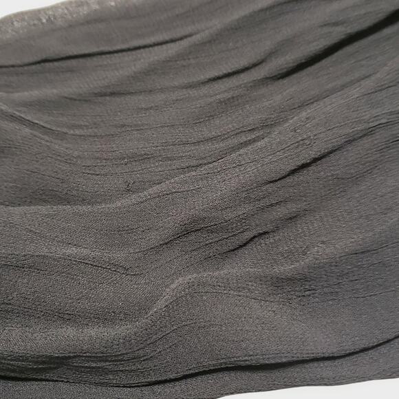 World Market Black Floral Lace Top Sheer Chiffon Overlay Sz L/XL Goth Fairycore - Picture 14 of 14